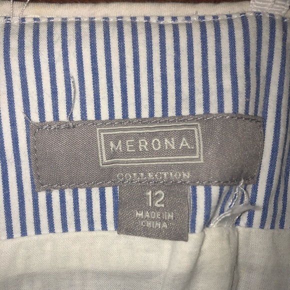 Blue and white striped seersucker sundress - Picture 3 of 5